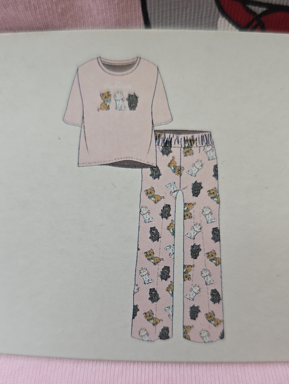 NWT Primark X Disney The Aristocats Pajama Set MED Pink - Picture 5 of 8